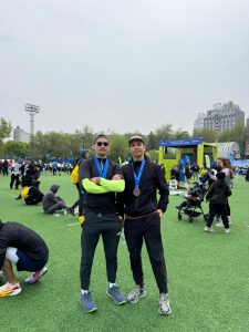 Ours at the half marathon