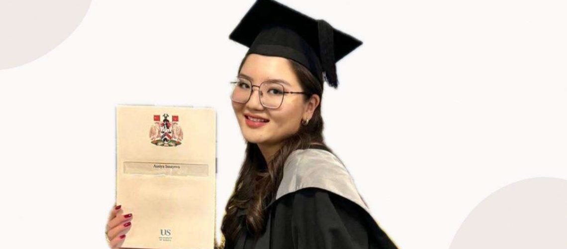 Выпускница программы «Болашак» в Великобритании рус